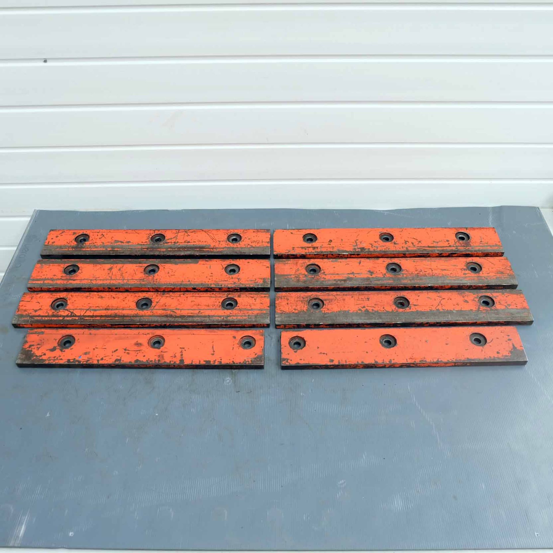 Set of 7 Top Tool Clamps for Press Brakes. 6 x 500mm Long. 2 x 450mm Long.