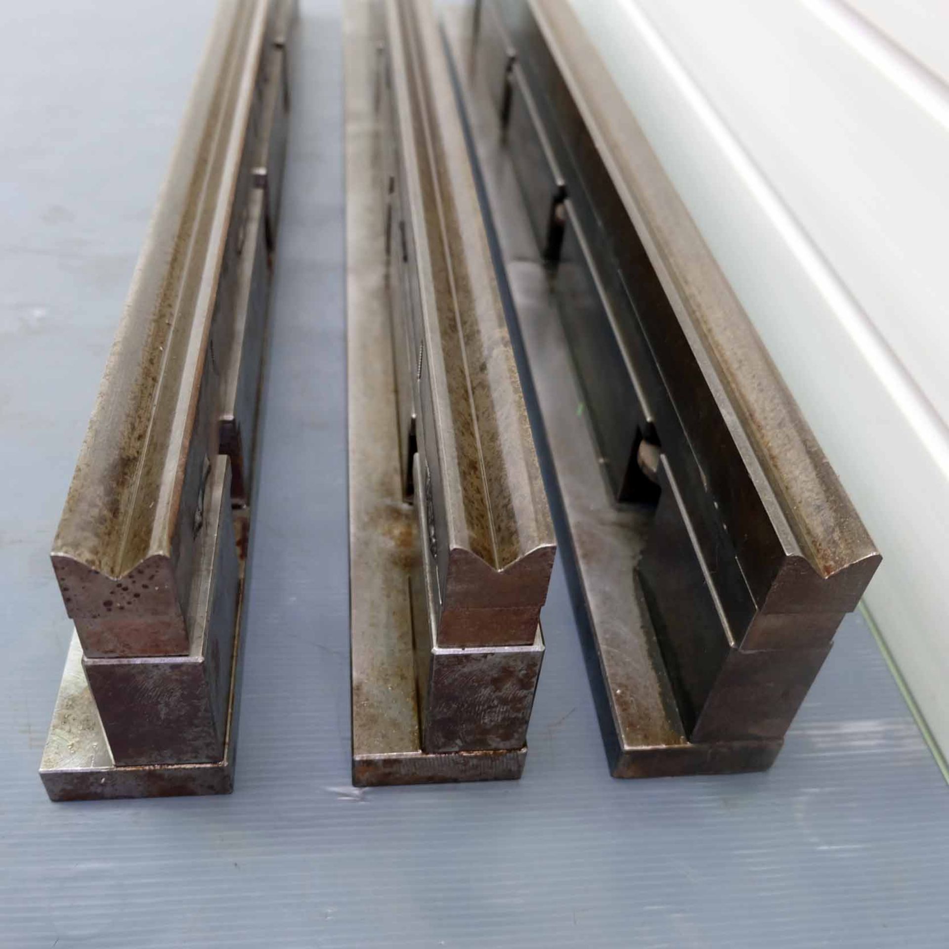 Set of Bottom Press Brake Tooling. 3 x 835mm Long. With Offset Clamp Base & 20mm Vee. - Image 5 of 5
