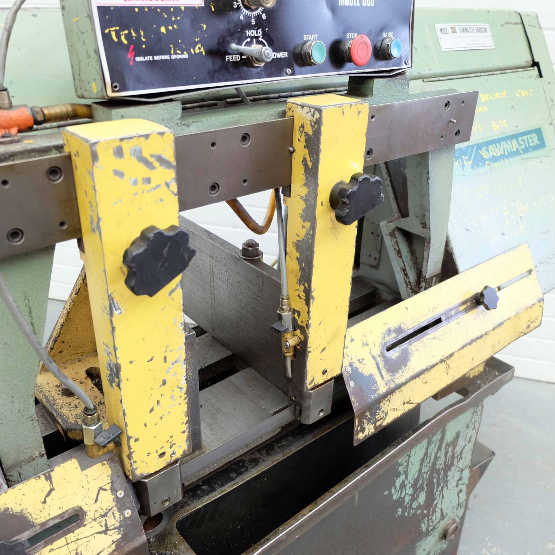 Qualters & Smith Model 350 Sawmaster Horizontal Bandsaw. Capacity 350mm Diameter. Max Vice Opening 5 - Image 4 of 10