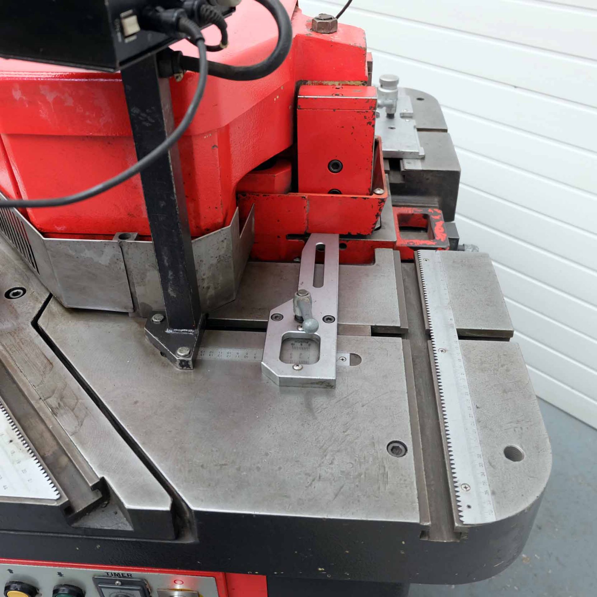 Amada CSHW-220 Double Sided Hydraulic Corner Notcher. With Punch & Cropping Attachments. Capacity 22 - Image 7 of 19