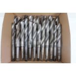 Quantity of Twist Drills. Sizes upto 1 3/8". All No.3 Morse Taper.