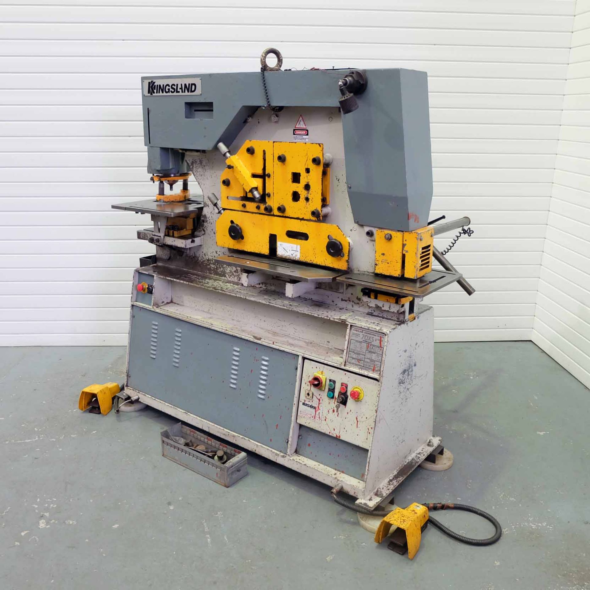 Kingsland 70XS Hydraulic Steel Worker. Capacity 70 Ton. Punch Capacity 26 x 20mm or 55 x 10mm. Secti - Image 2 of 17