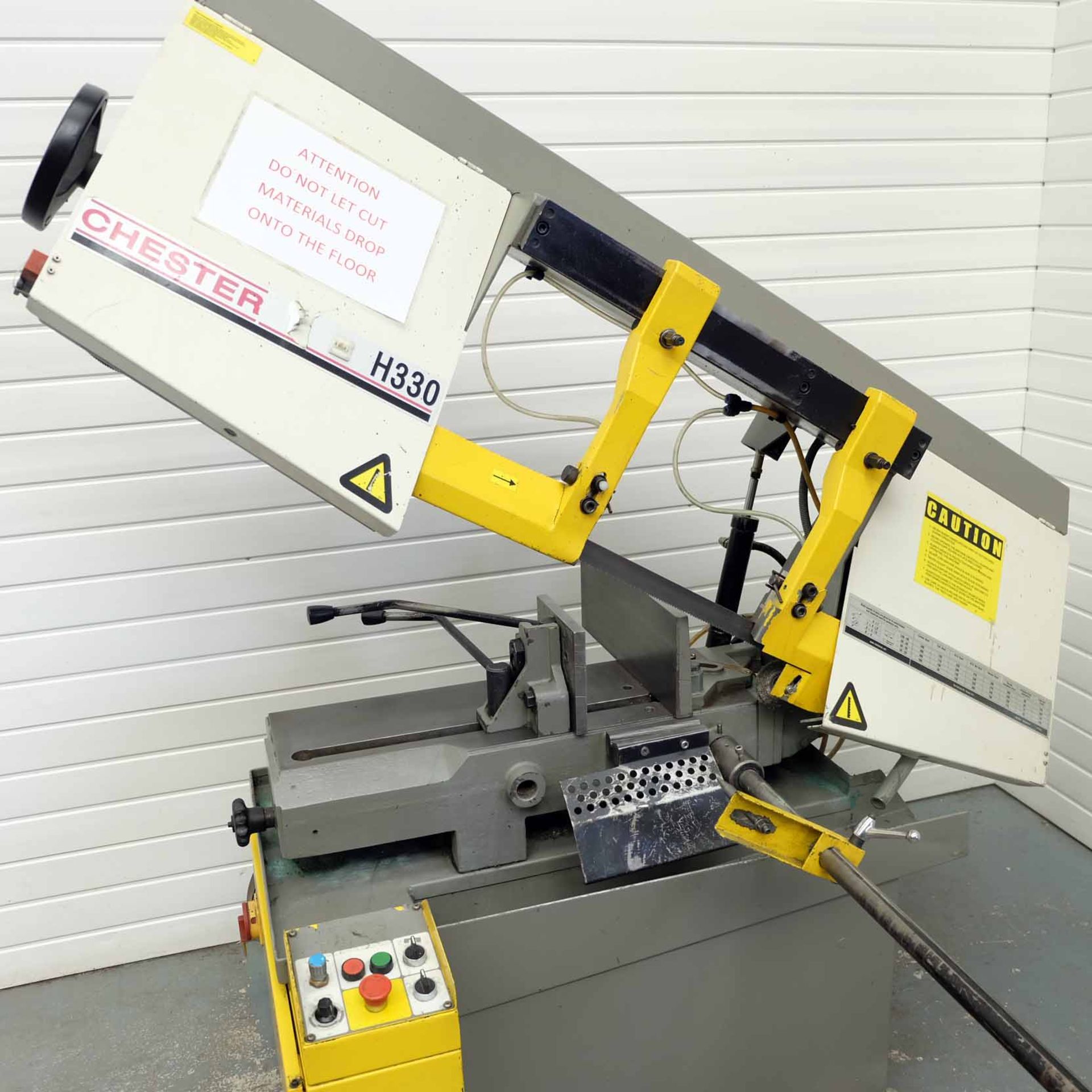 Chester H330 Horizontal Bandsaw. Variable Speed. Powered Rise & Fall. With 3 Spare Blades. - Bild 3 aus 14