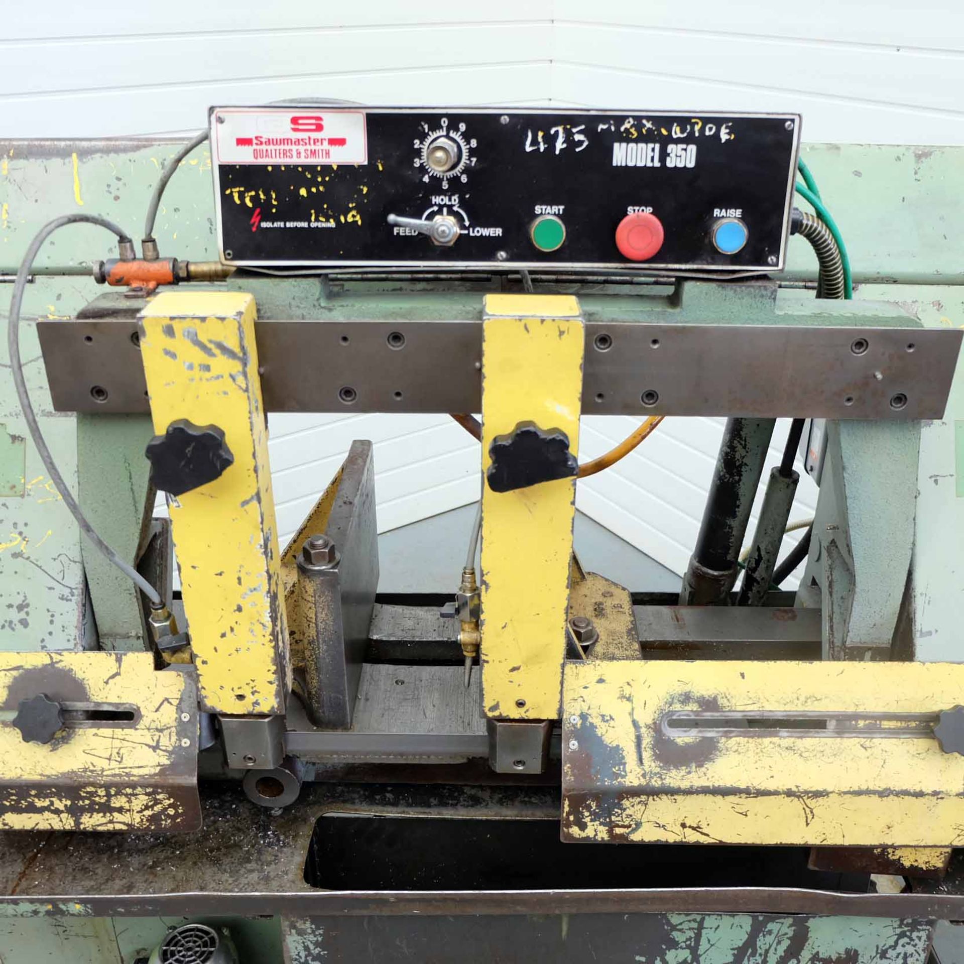 Qualters & Smith Model 350 Sawmaster Horizontal Bandsaw. Capacity 350mm Diameter. Max Vice Opening 5 - Image 3 of 10