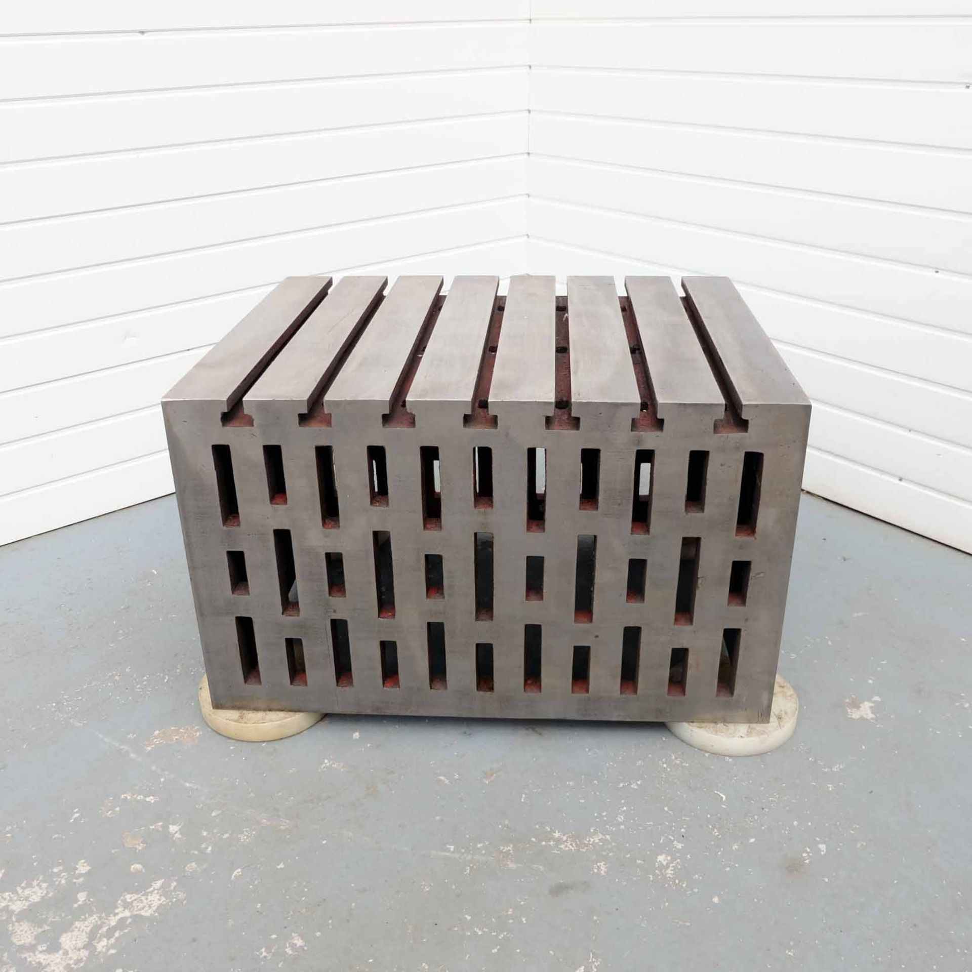 Tee Slotted Cube. Size 30" x 24" x 18". Tee Slotted on 30" x 24" Side.