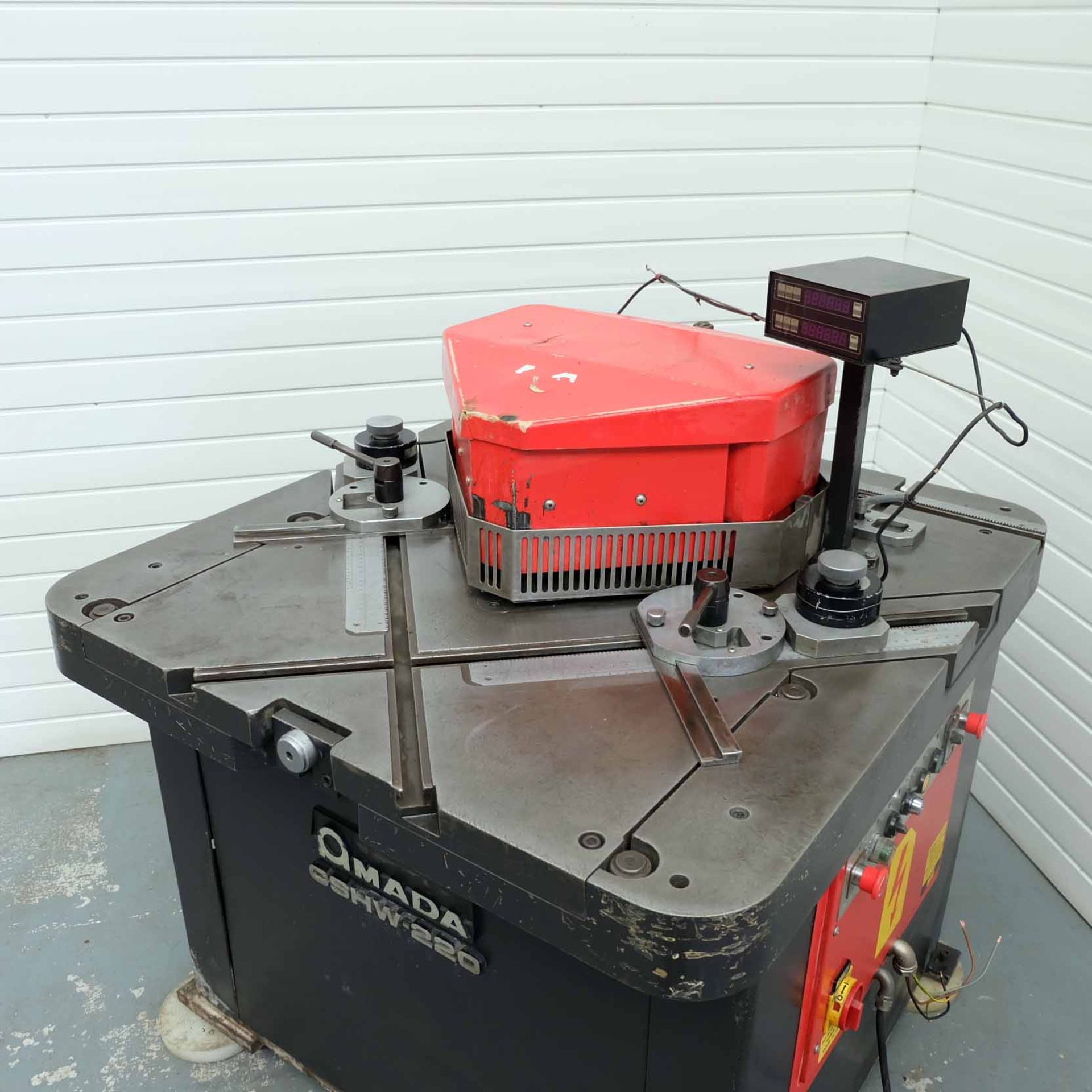 Amada CSHW-220 Double Sided Hydraulic Corner Notcher. With Punch & Cropping Attachments. Capacity 22 - Image 3 of 19