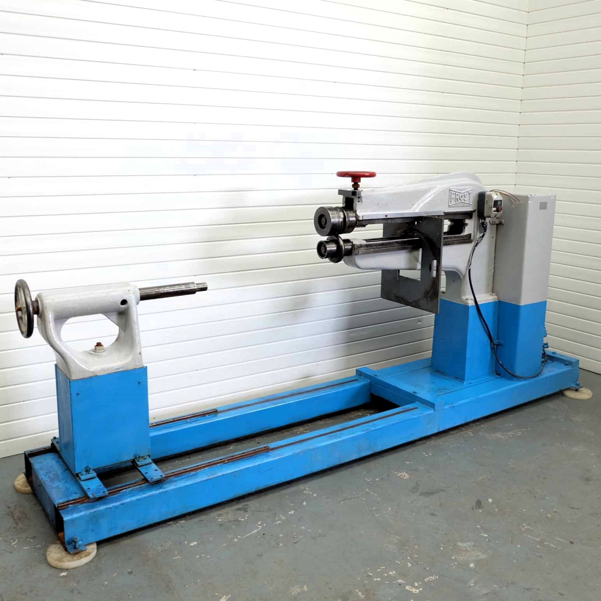 Frost Swaging Machine. Throat Depth 36" Approx. With Tailstock. Motor 3 Phase, 1 HP. - Image 2 of 10