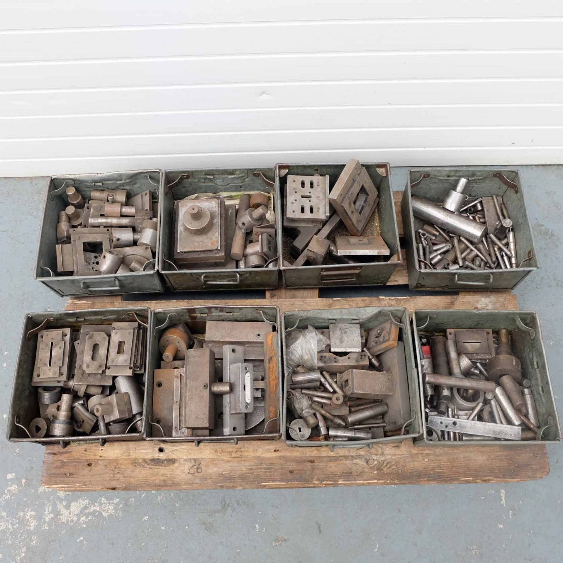 Quantity of Press / Fly Press Tooling. Various Sizes & Shapes. 8 x Boxes.