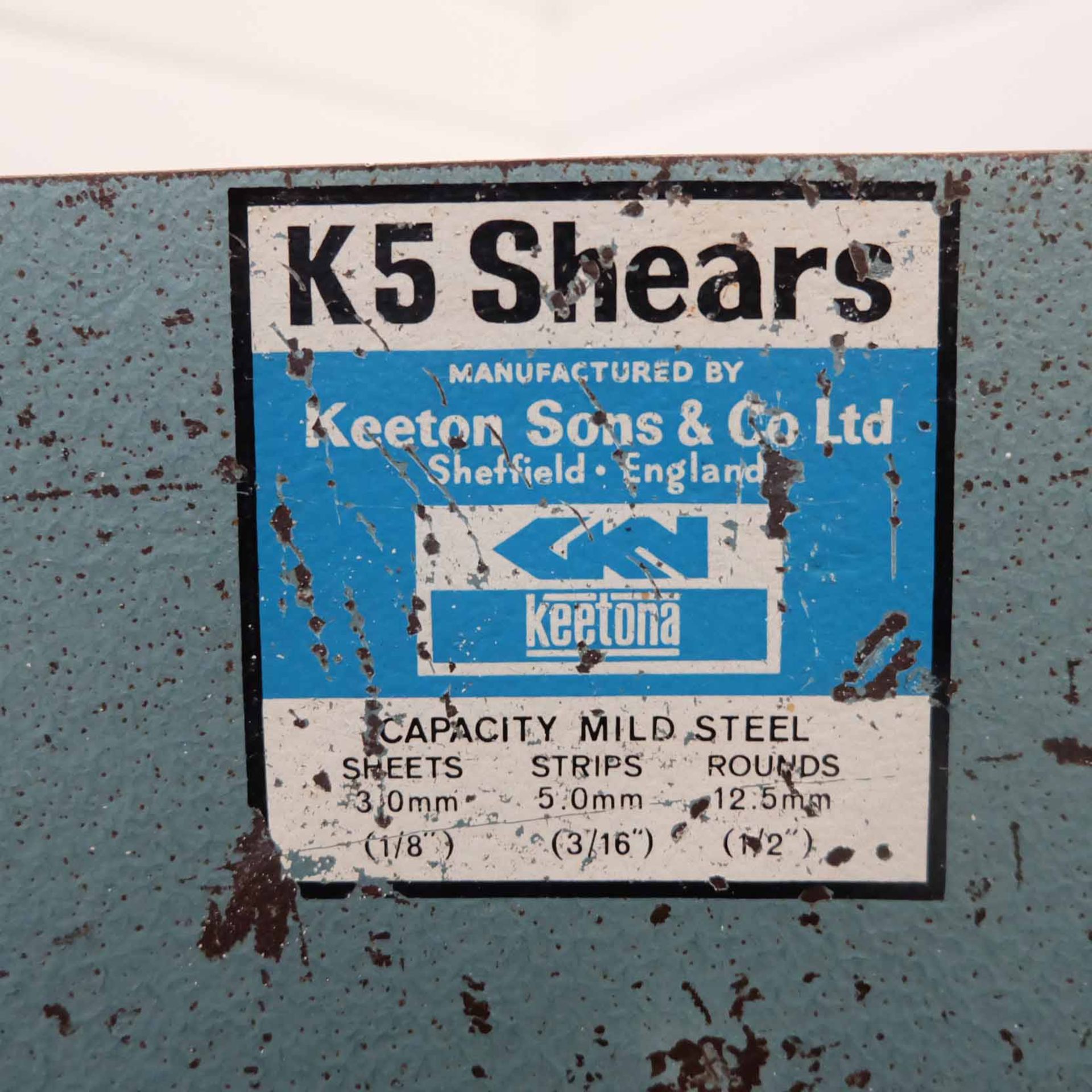 K5 Shears Bench Top Cropper. Blade Length 11". - Image 5 of 5