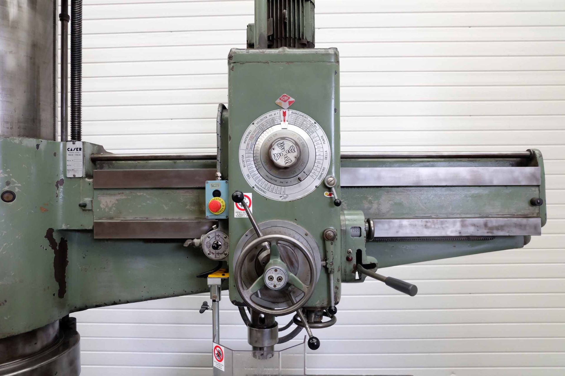 Caser Model F55-1600 Radial Arm Drill. Arm Radius 1600mm. Spindle Taper No.5 Morse. Spindle Speeds 2 - Image 2 of 15