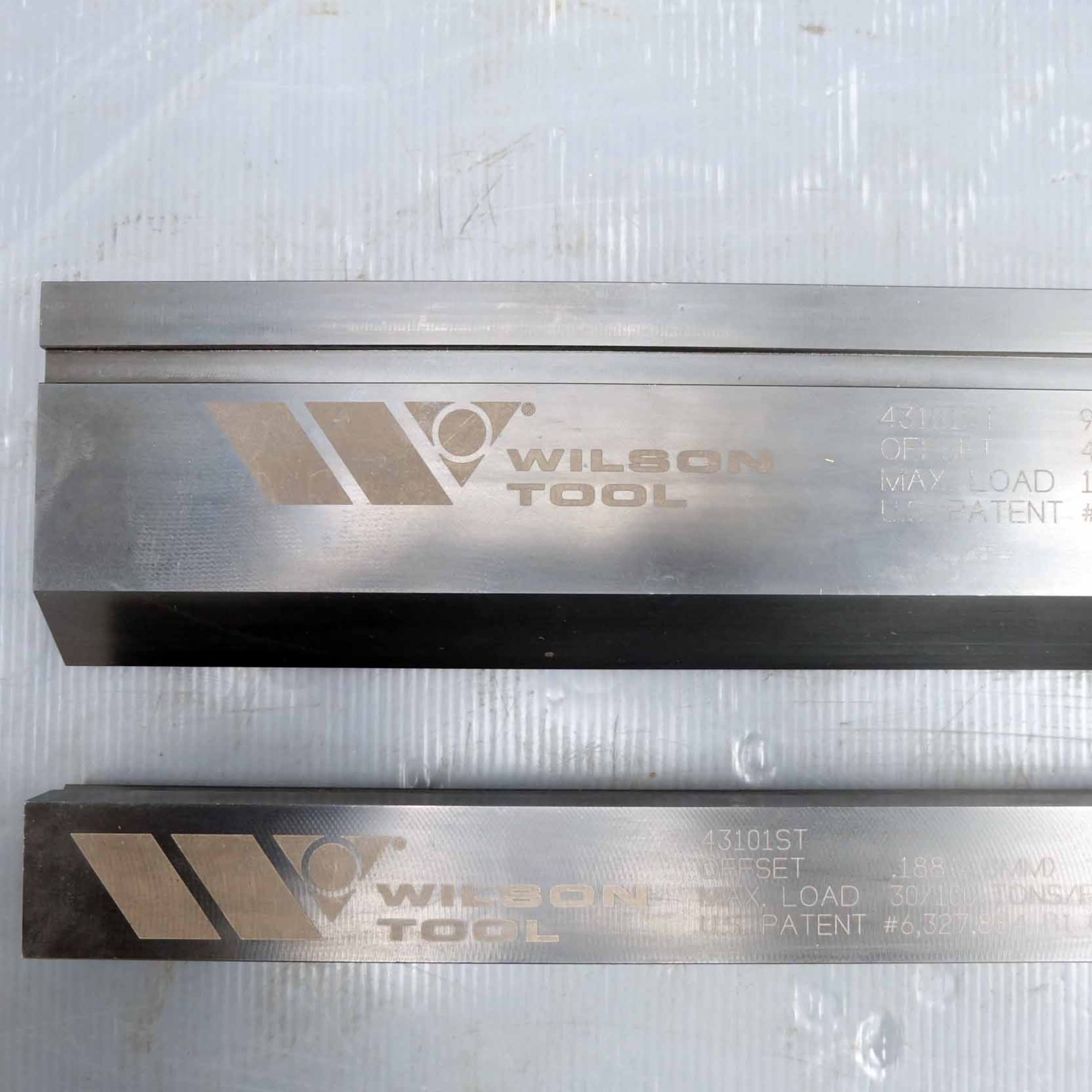 Wilson Tool USA Model 43101ST Offset 4.8mm Top & Bottom Press Brake Tooling. 415mm Long. Top Tool 90 - Image 2 of 9