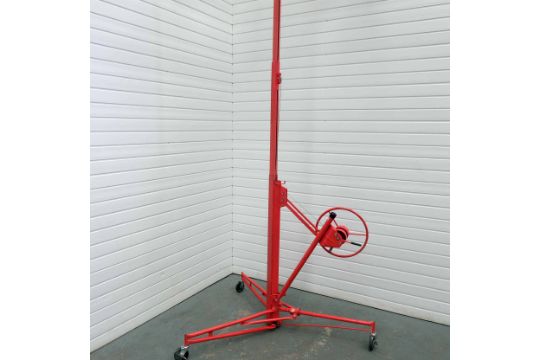 Mobile Drywall Plasterboard Lifter/Hoist. Lifting Height approx. 11ft. SWL: 68kg. - Image 6 of 8