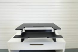 DURONIC Adjustable Standing Desk. Variable Heights. Keyboard Shelf. 36