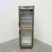 Caravell Model 371-721 Double Upright Cooler With Double Glazed Doors. Gross Volume 364L. Power 175W