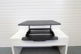 Varidesk.com Adjustable Standing Desk. Variable Heights. Sliding Keyboard Shelf. 36