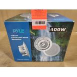 PYLE 400W 8" two-way in ceiling stereo speaker. PWRC81.