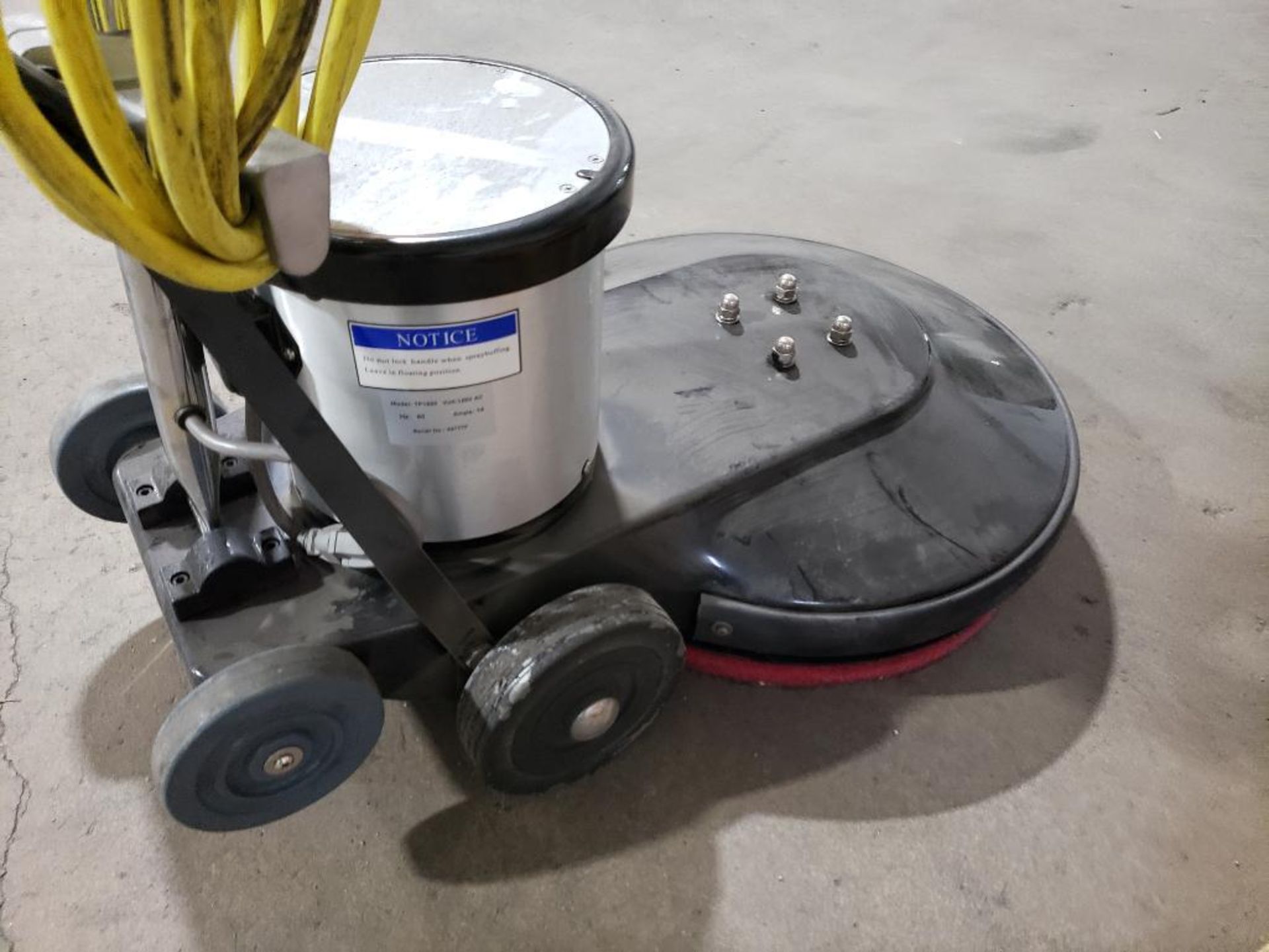 TaskPro floor buffer burnisher machine. Model TP1500. 120v single phase. - Image 9 of 10