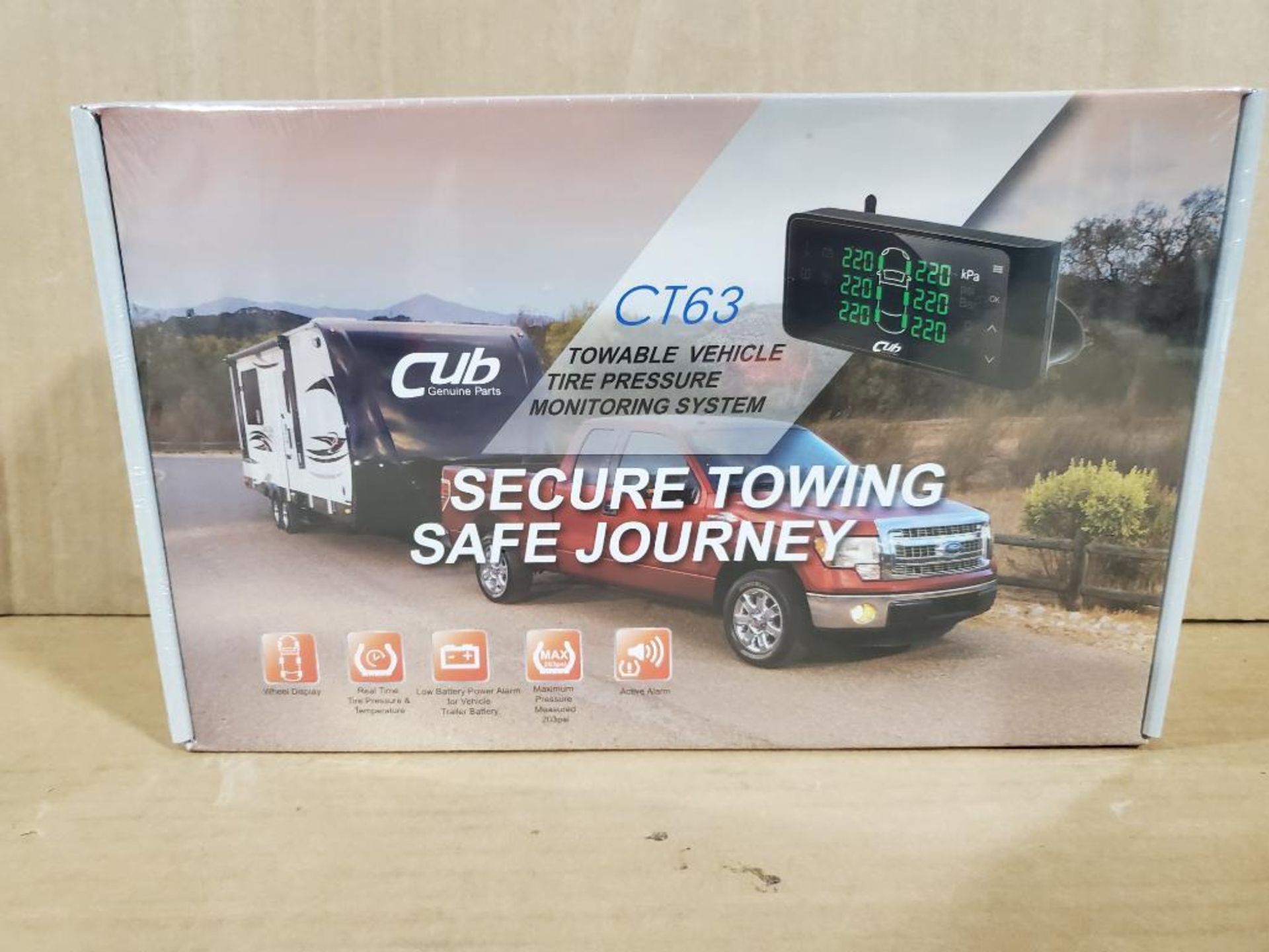 CUB towable vehicle tire pressure monitoring system. CR63.