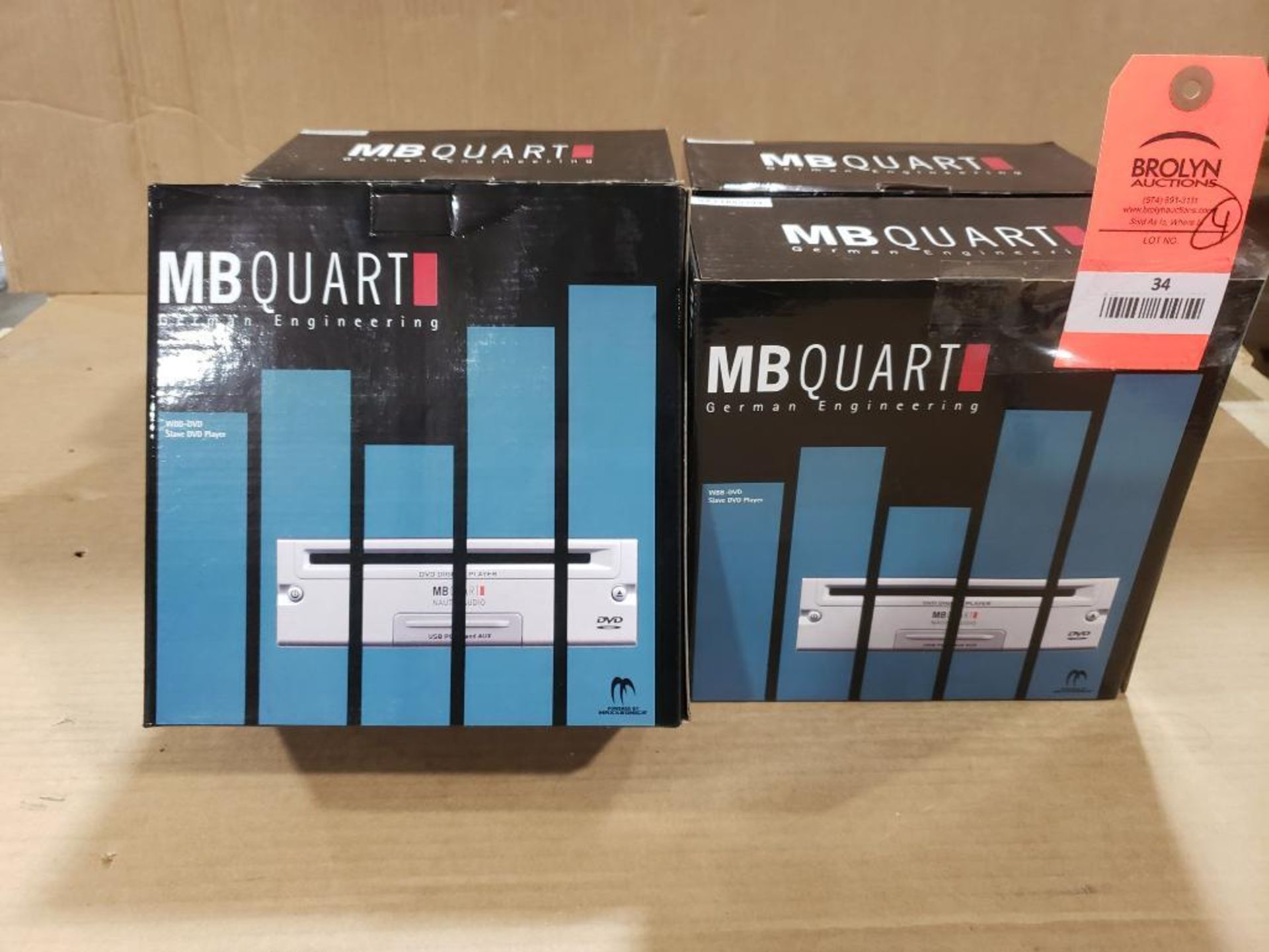 Qty 4 - MB Quart Nautic WBB-DVD player.
