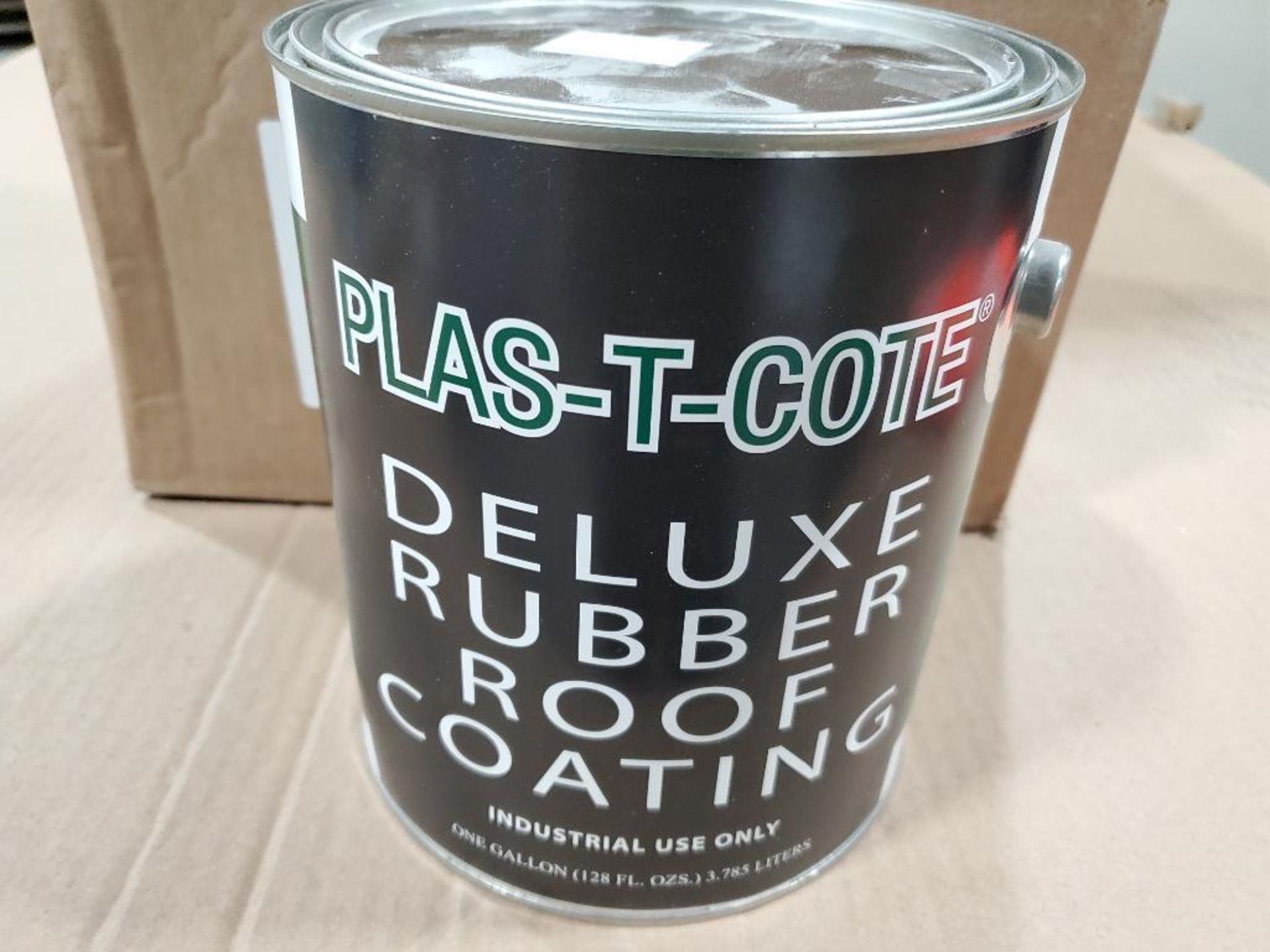 Qty 8 Gallon - Plas-T-Cote deluxe rubber roof coating. 44128. - Image 2 of 2