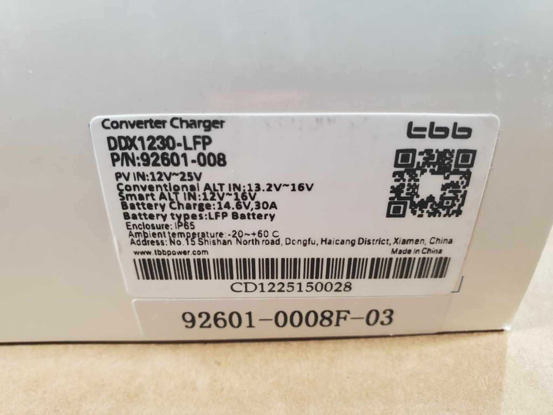 Qty 2 - TBB Power DDX1230-LFP p/n: 9260-008 converter charger. - Image 3 of 3