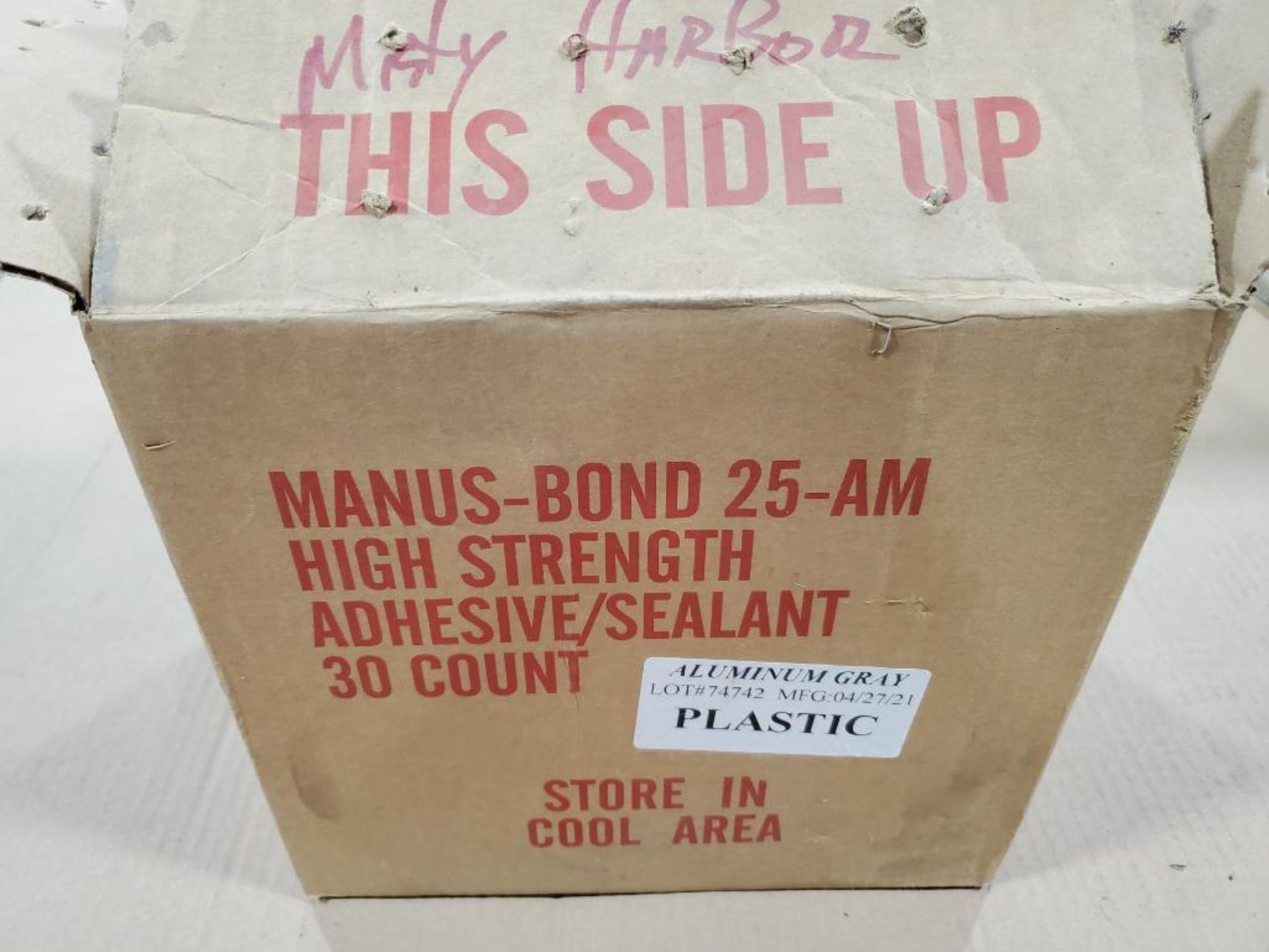 Qty 30 - Manus Products 25-AM Manus-Bond sealant. 10.1 Fl Oz tube. New in box.