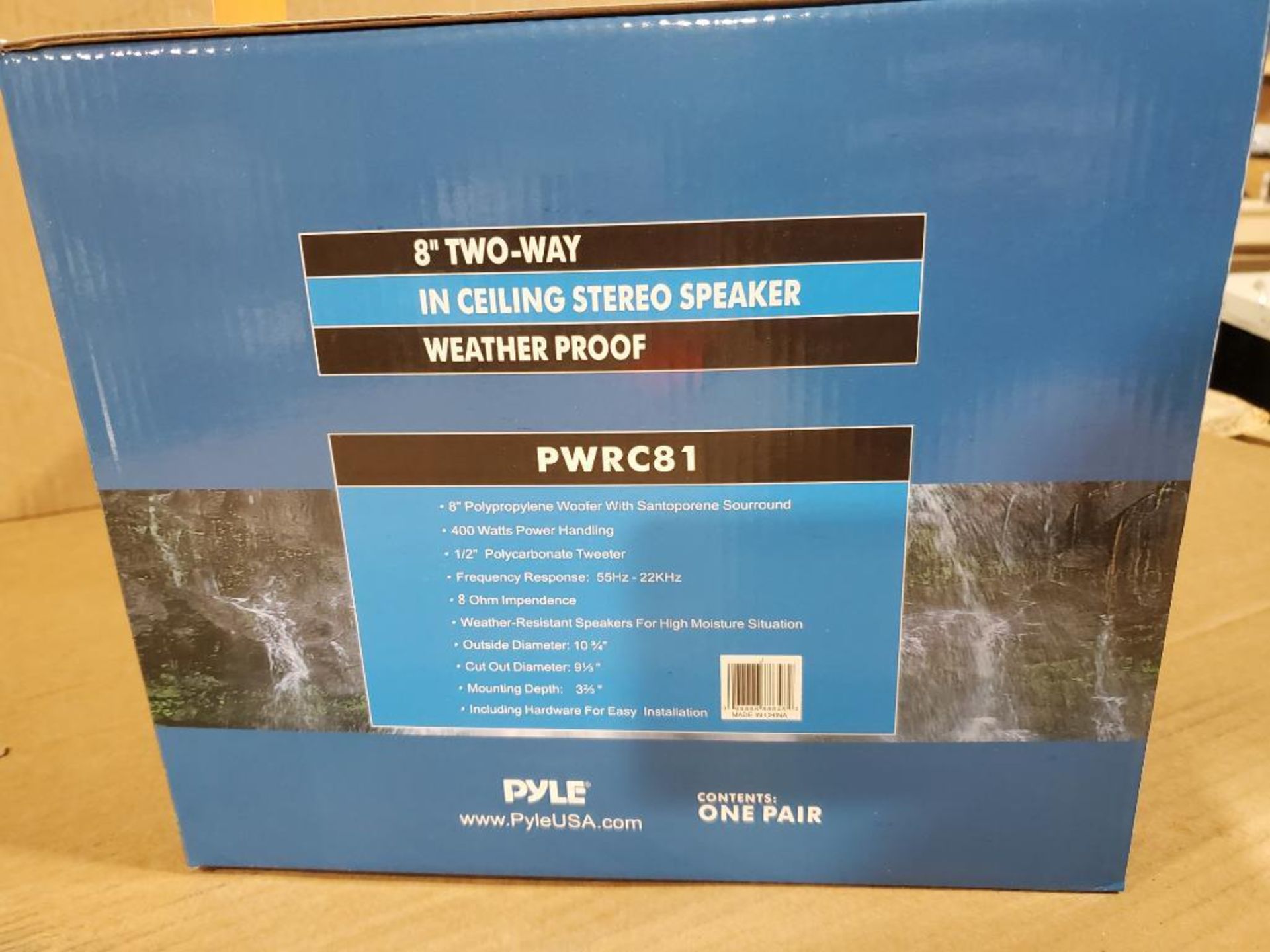 PYLE 400W 8" two-way in ceiling stereo speaker. PWRC81. - Bild 3 aus 3