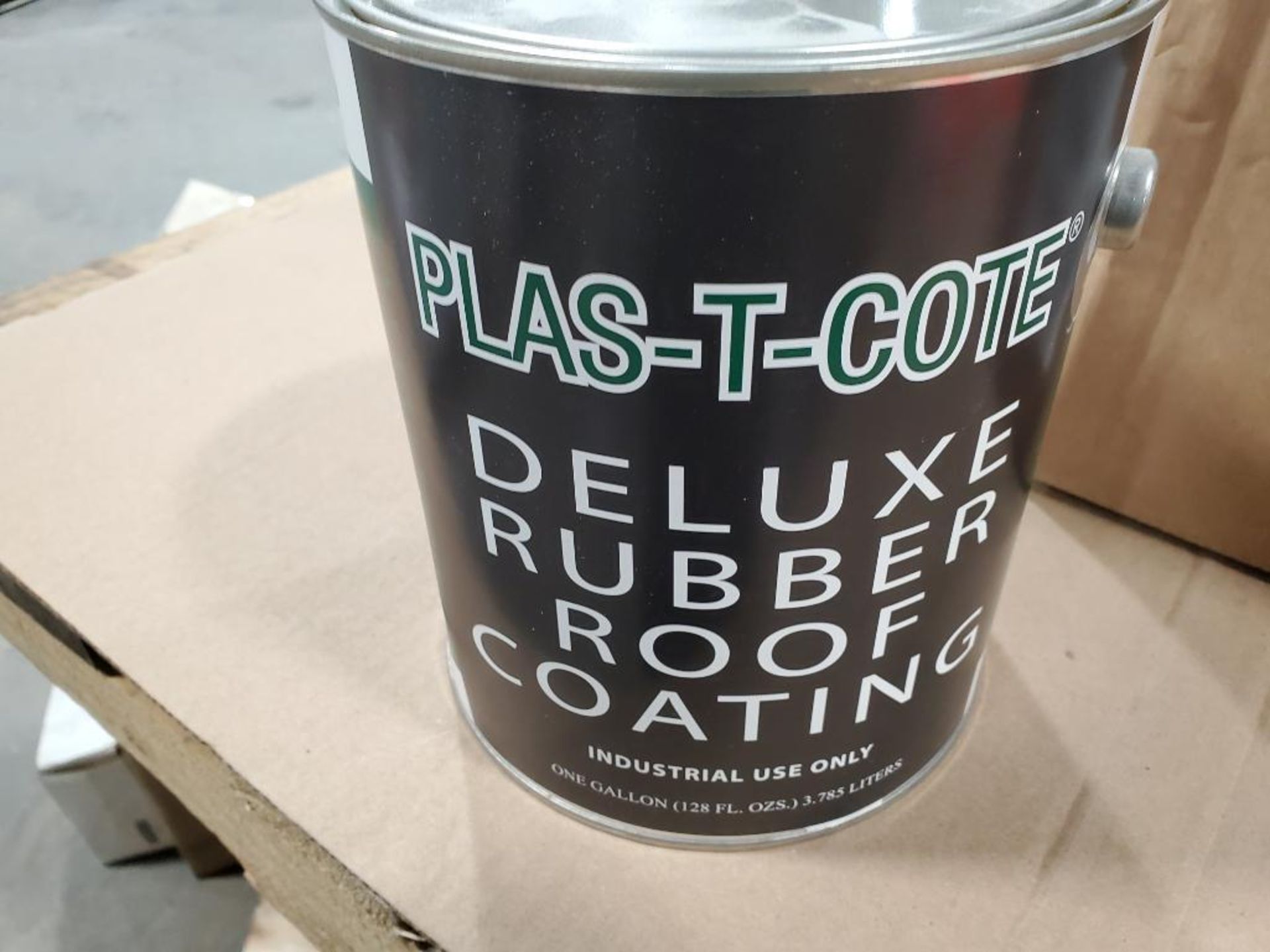 Qty 8 Gallon - Plas-T-Cote deluxe rubber roof coating. 44128. - Image 2 of 3