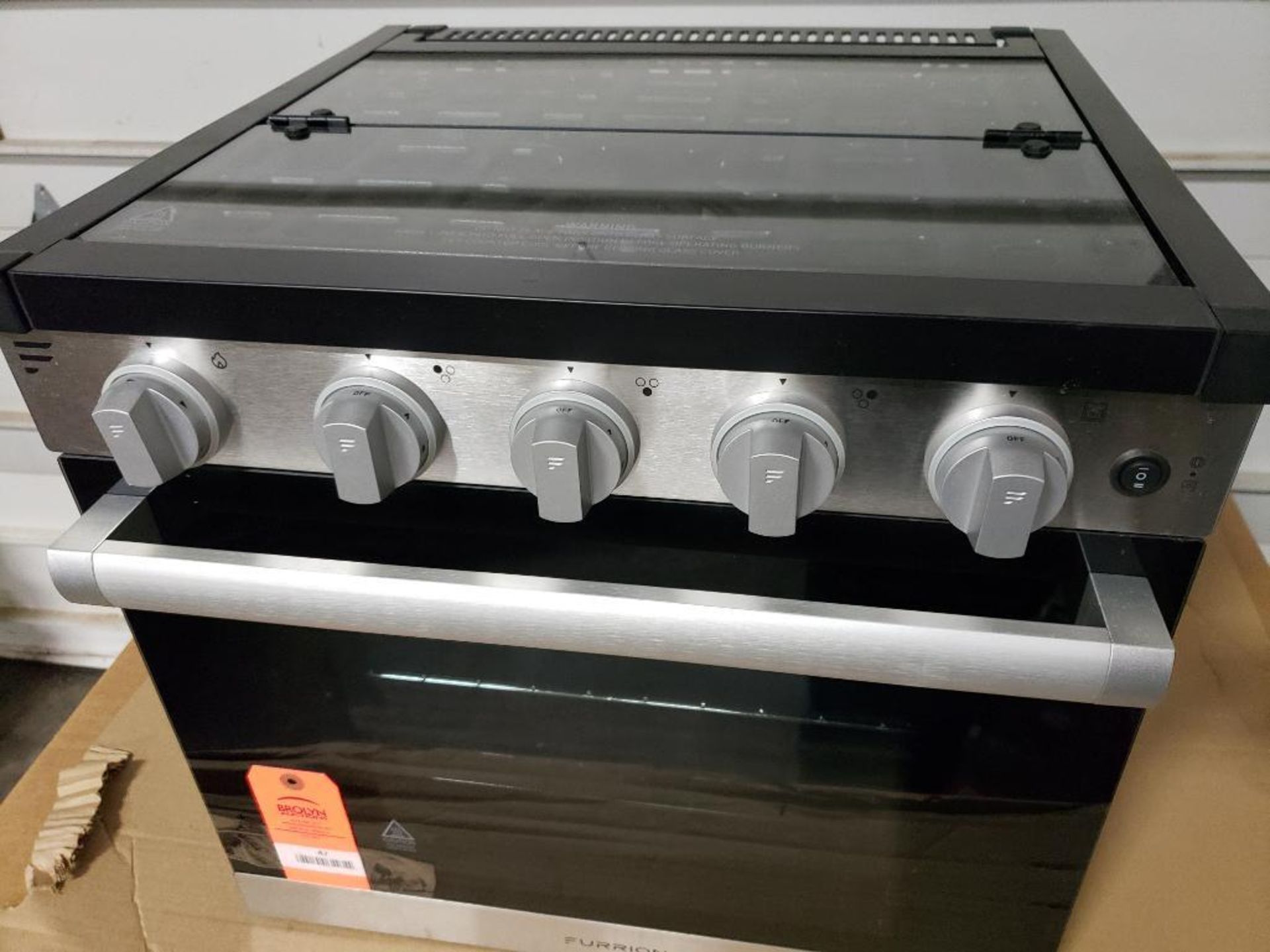 Furrion FGR21G3A1-SG 3-Burner gas oven range.