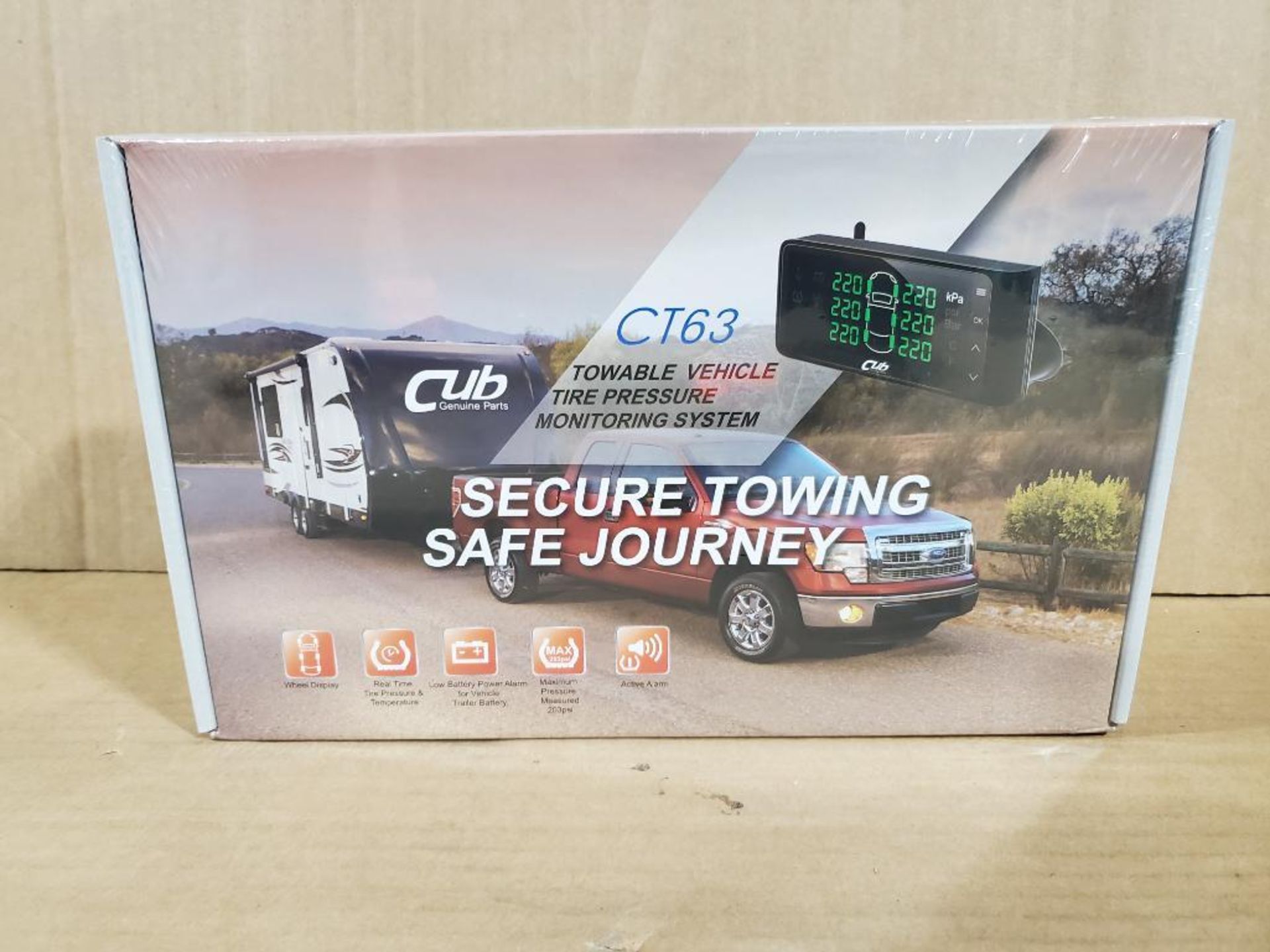 CUB towable vehicle tire pressure monitoring system. CR63.