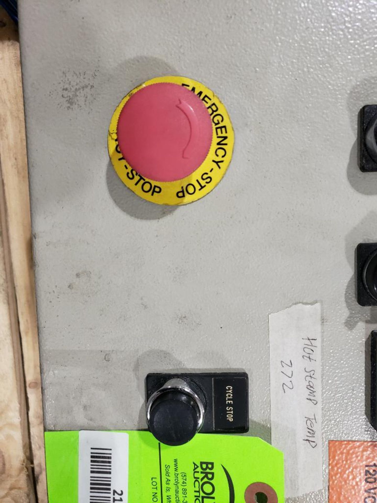 Machine control panel with assorted electrical. - Image 3 of 9