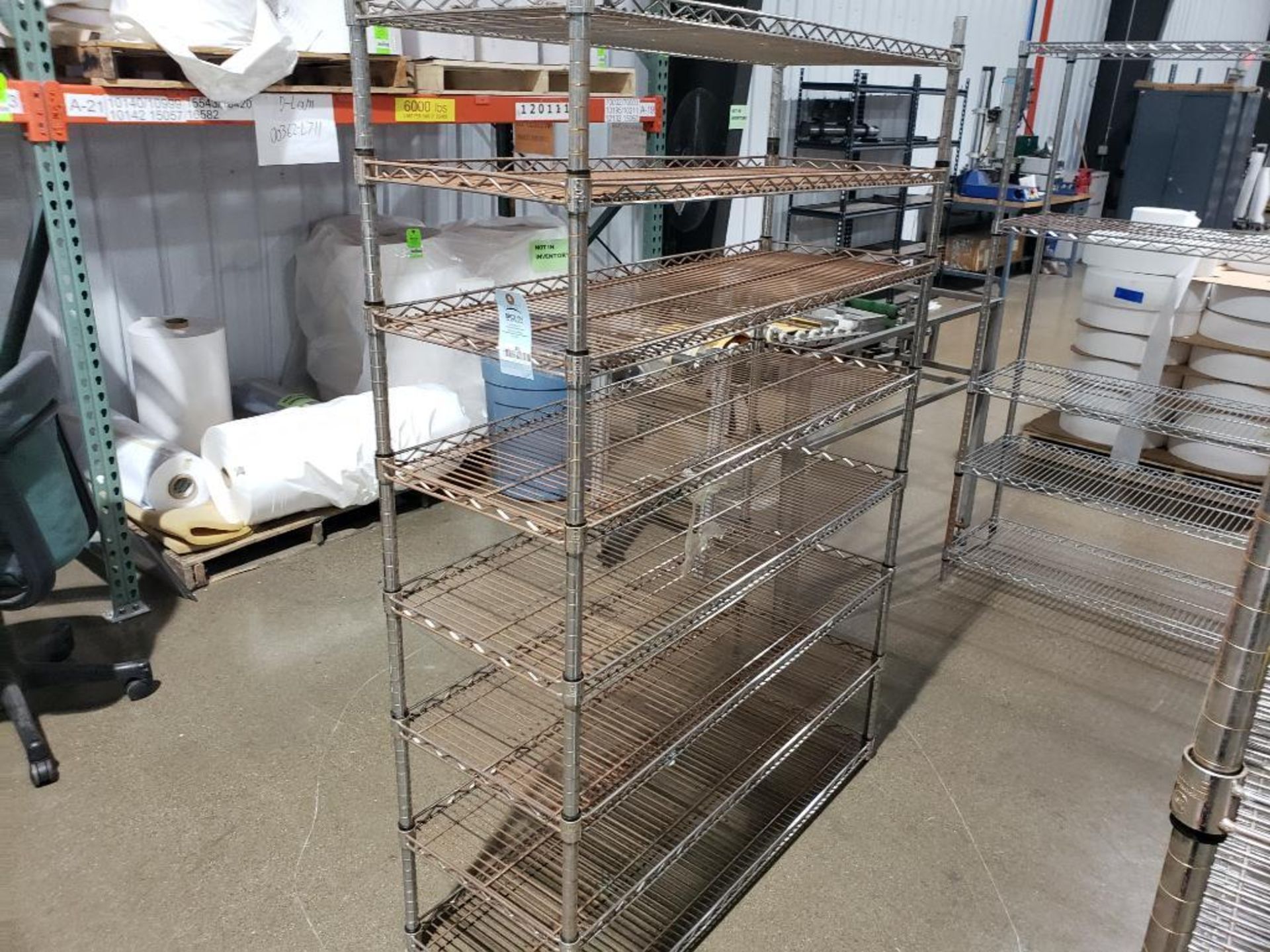 Metro style rack. 48in x 18in x 72in tall. - Image 3 of 4