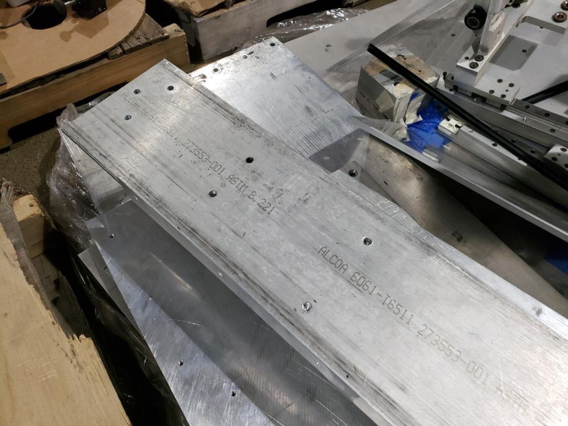 Large group of sheet and plate aluminum pulled from machine assemblies. - Image 2 of 8