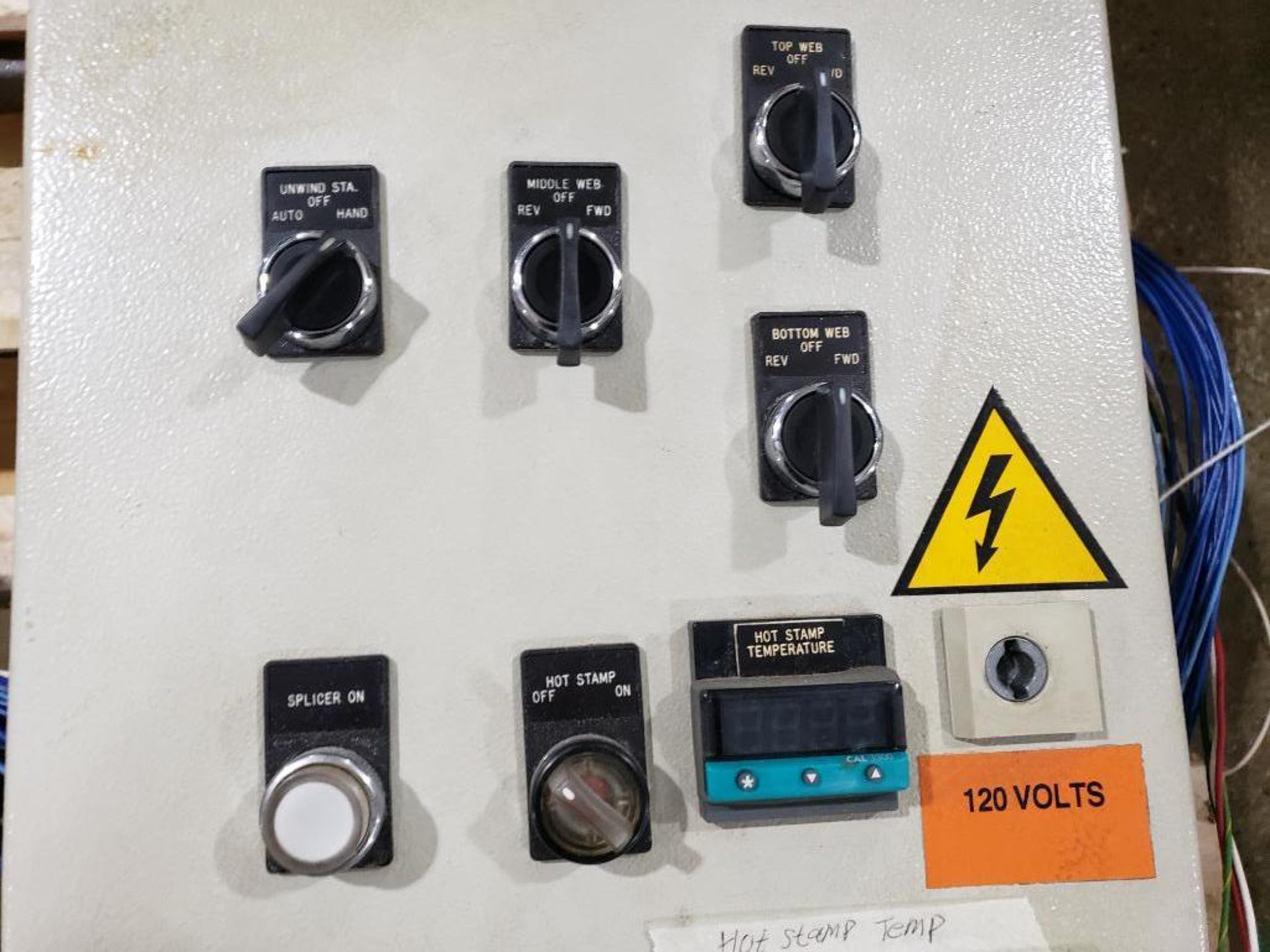 Machine control panel with assorted electrical. - Image 2 of 9