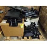 Pallet of assorted monitors and other computer related hardware.