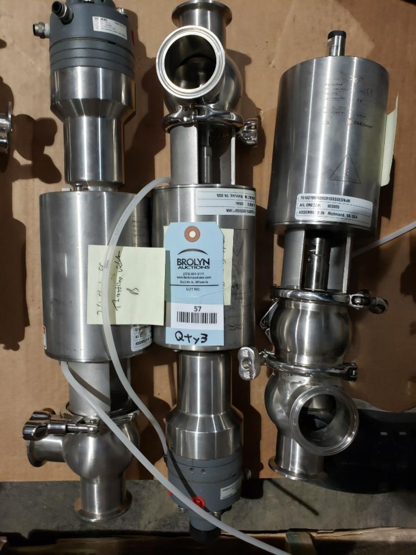 Qty 3 - Tri-Clover Alfa Laval valves. - Image 4 of 4