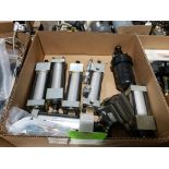 Assorted pneumatic cylinders.