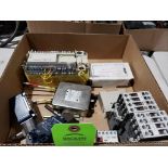 Assorted electrical and repair parts.