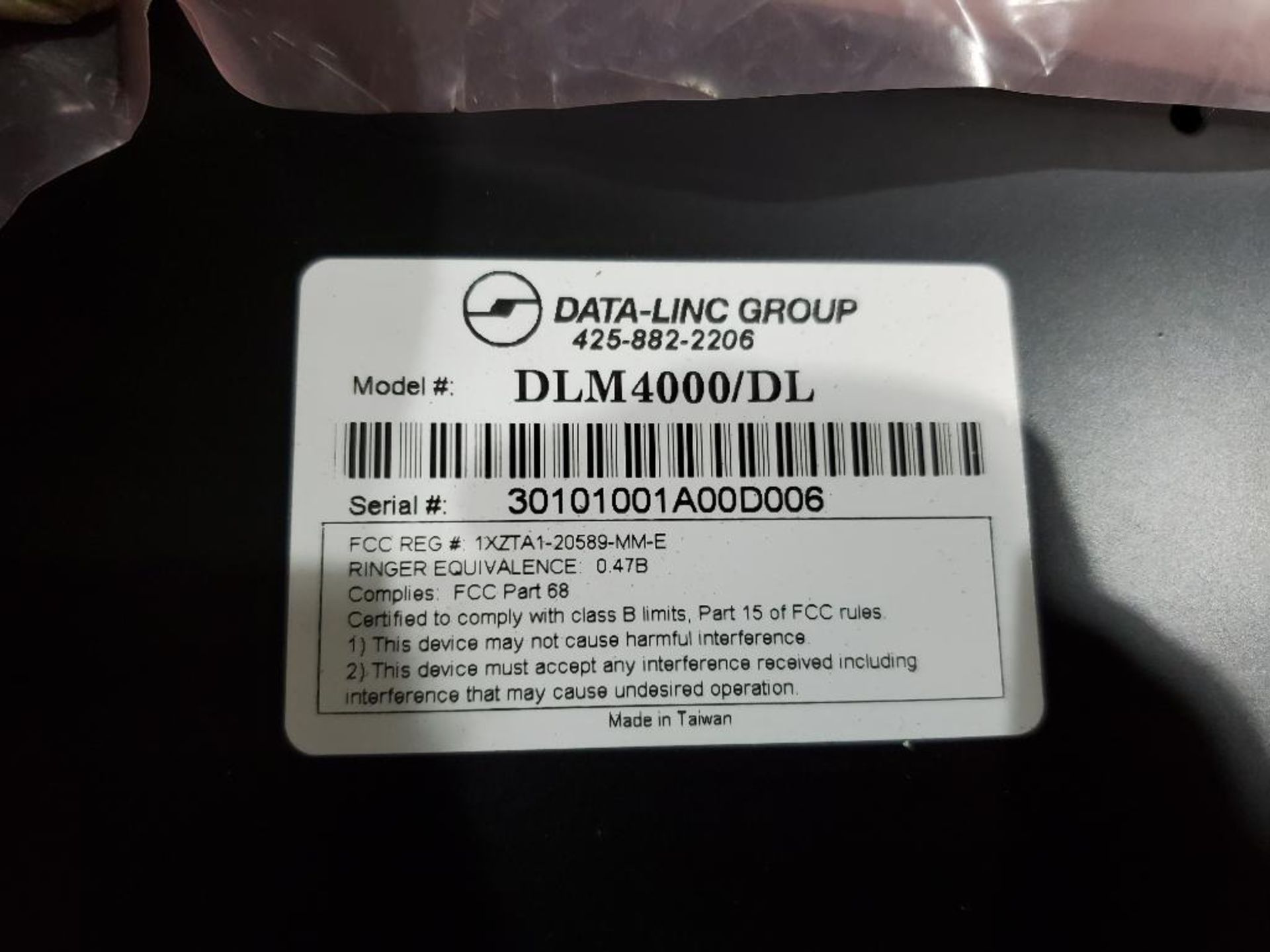 Data-Linc. Part number DLM4000/DL. - Image 2 of 4