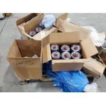 Pallet of assorted shop supplies.