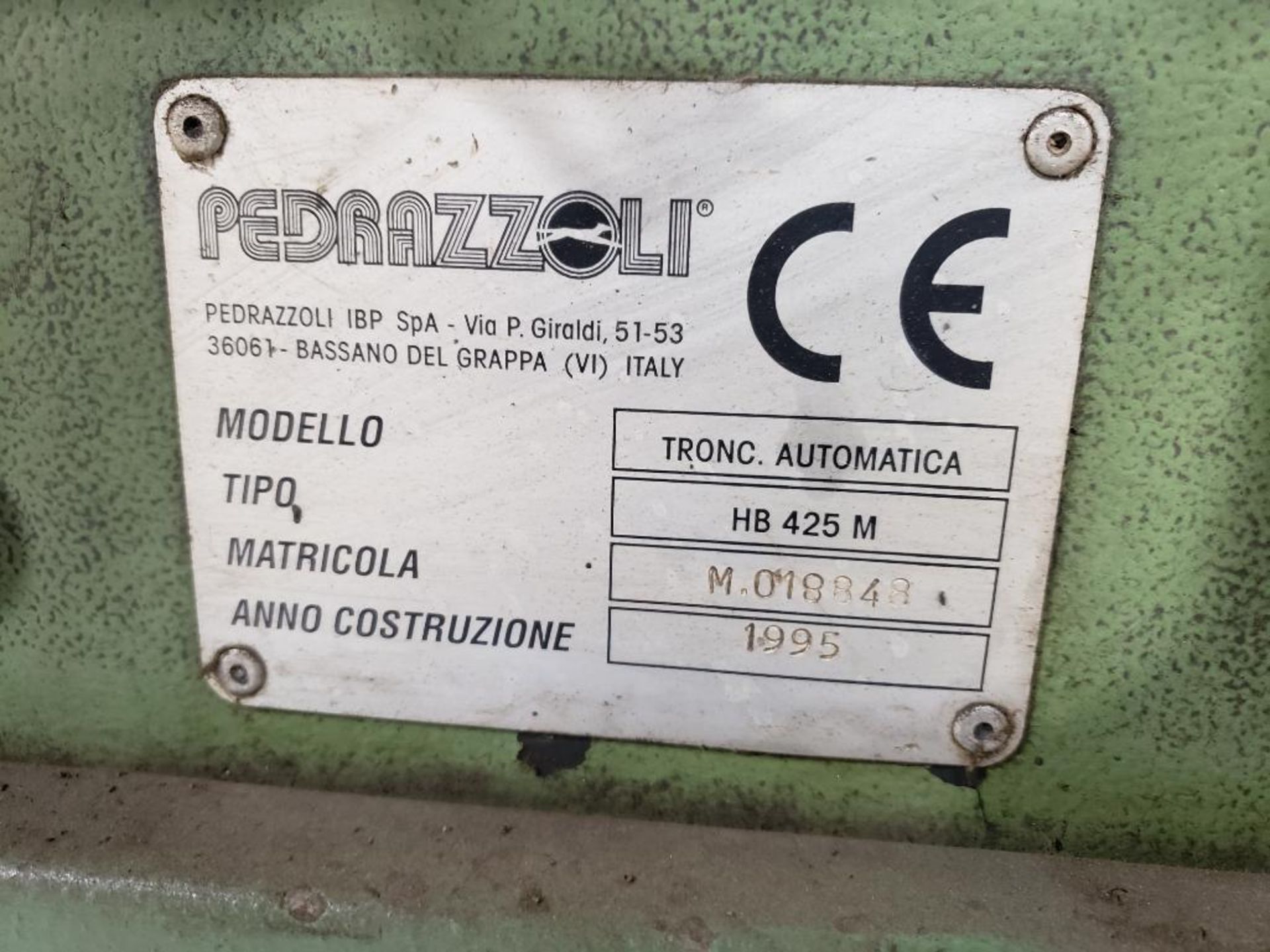 Pedrazzoli saw. Model HB425M. - Image 22 of 23