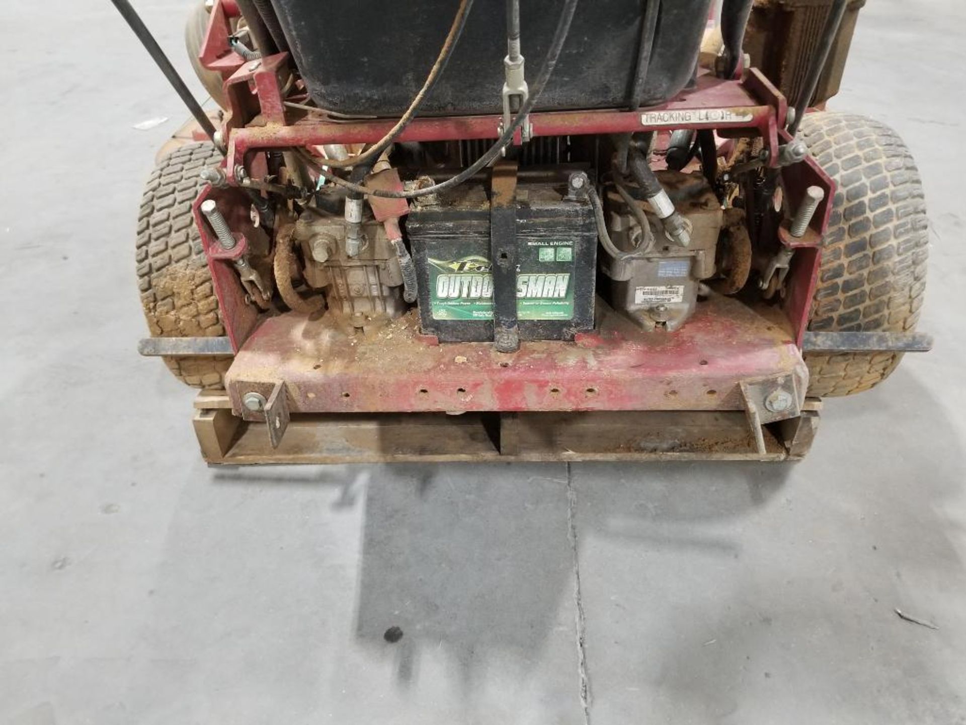 60in Exmark walk behind mower. Kawasaki 22hp engine. Working condition unknown. Battery is dead. - Image 8 of 20