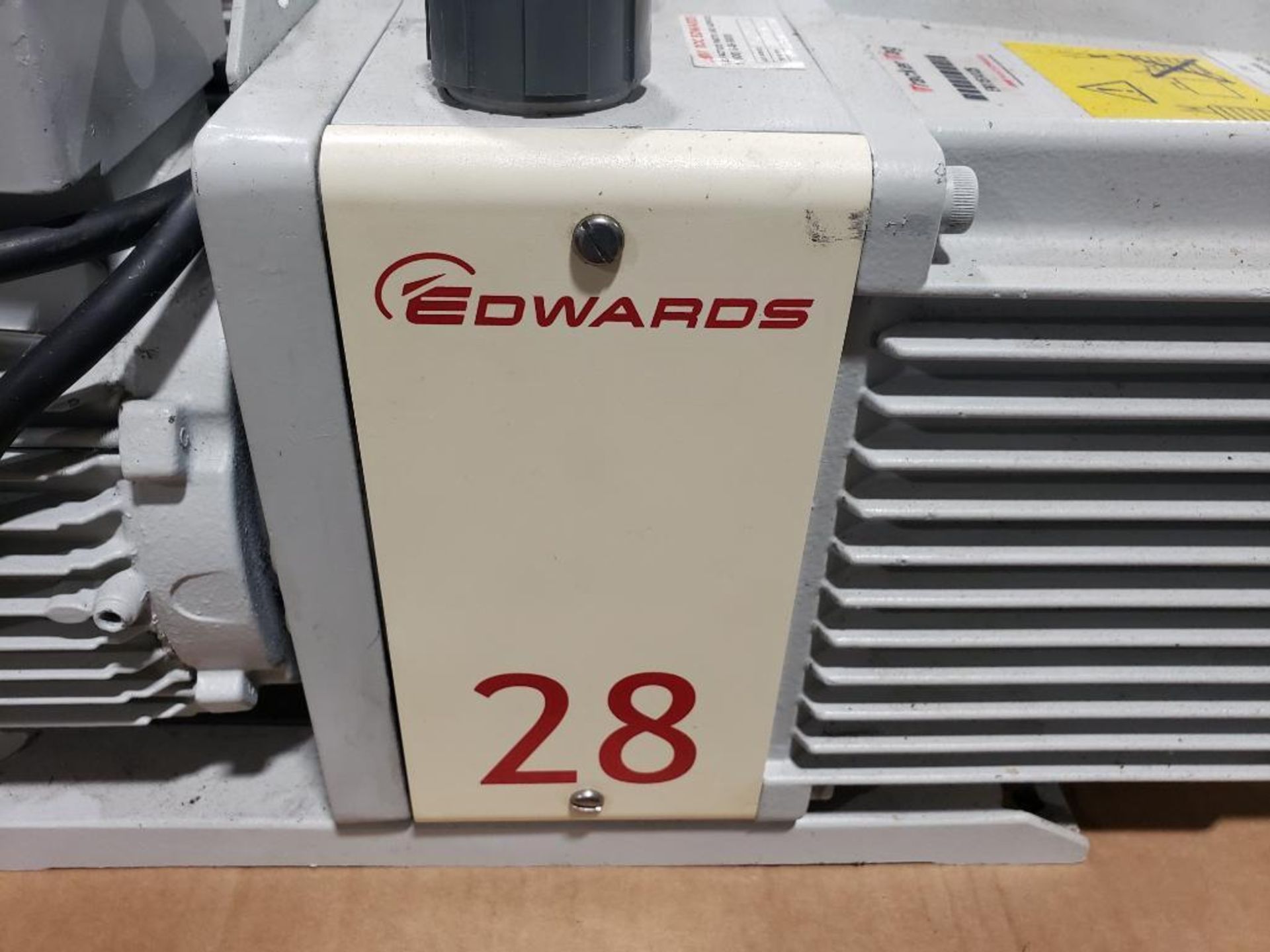 Edwards vacuum pump. Model E2M28. .90Kw. 230-240v. - Image 2 of 9