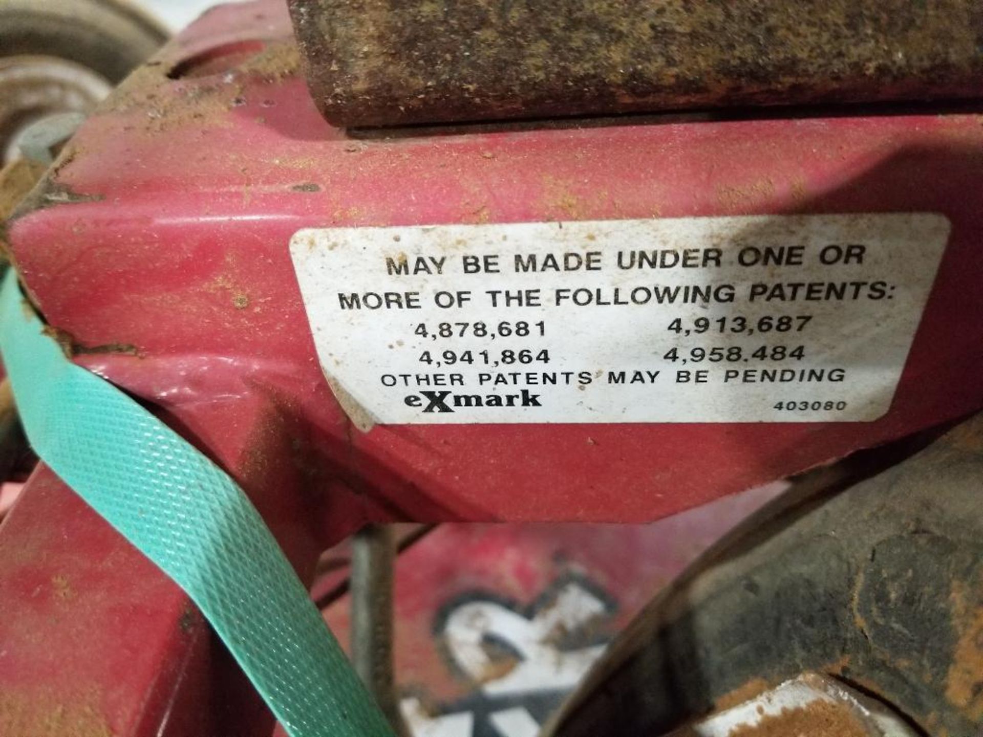60in Exmark walk behind mower. Kawasaki 22hp engine. Working condition unknown. Battery is dead. - Image 16 of 20