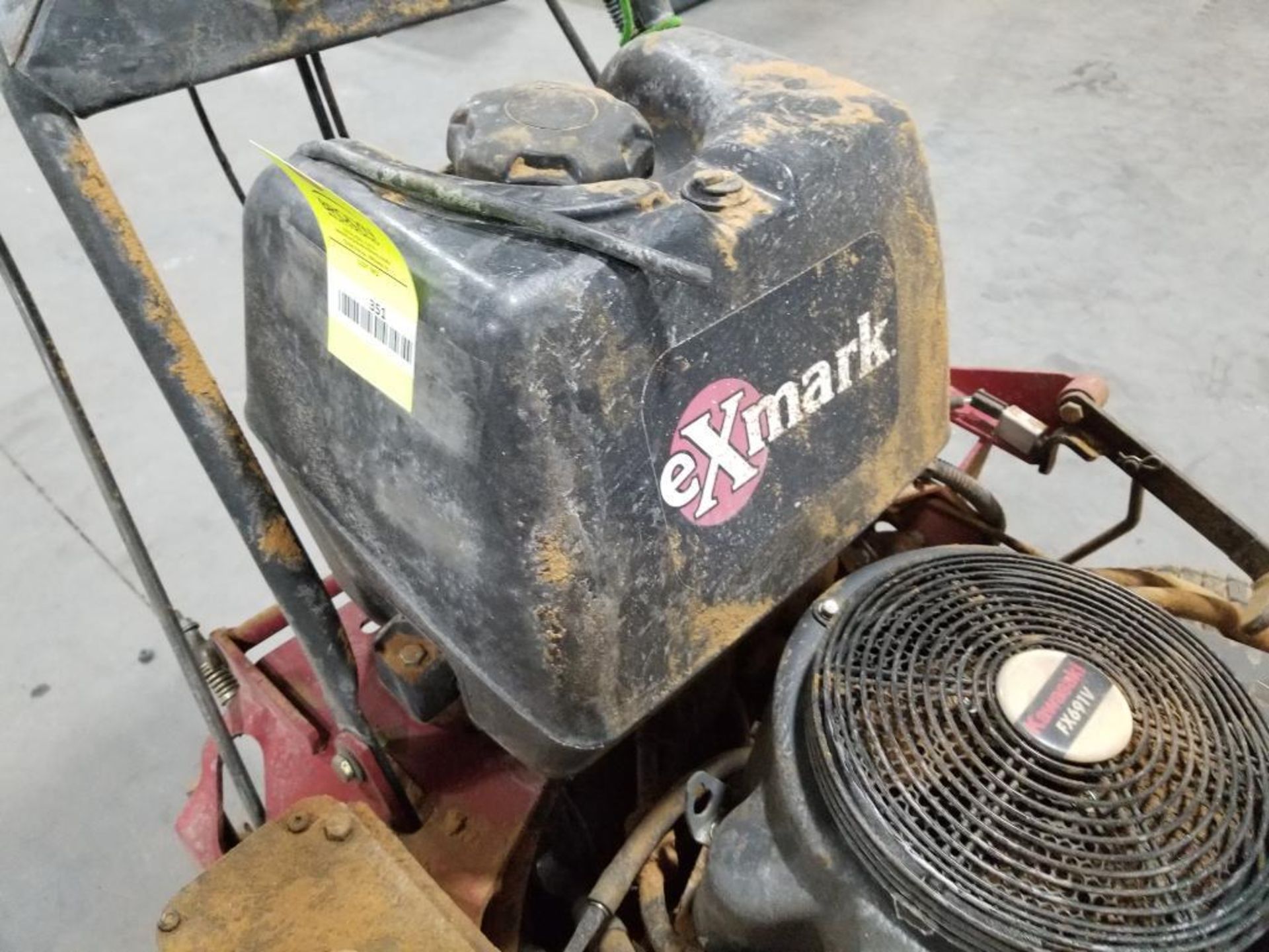 60in Exmark walk behind mower. Kawasaki 22hp engine. Working condition unknown. Battery is dead. - Image 5 of 20