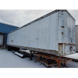 Storage trailer. Approx 34ft long. This unit is considered storage only and is not titled.  This lo