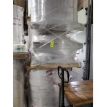Qty 4 - Pallets of backer paper. Large qty of rolls. Could be used for packing material.