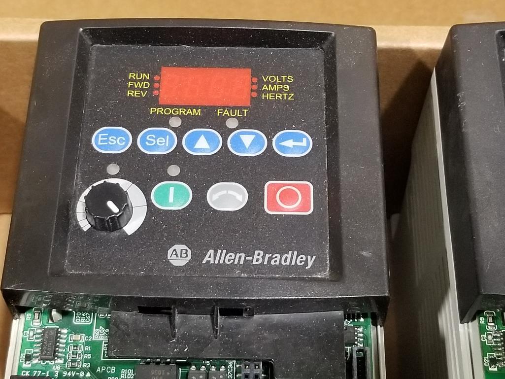 Qty 2 - Assorted Allen Bradley Powerflex drives. For a $12 fee this lot ...