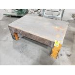 Steel shop platfrom. (wood top)