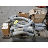 Pallet of assorted conduit fittings.
